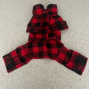 Dog Cat Pet Plaid Lumberjack Hipster pajamas Buffalo Clothes Flannel PJs Shacket